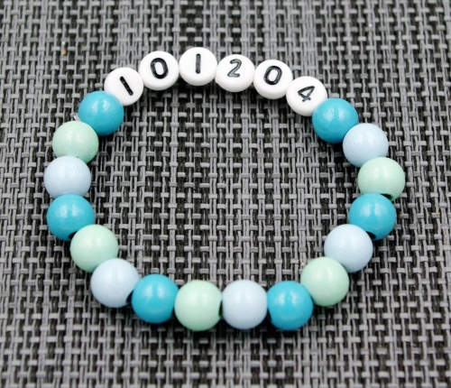 Armband mit Namen - Blaumint "101204"