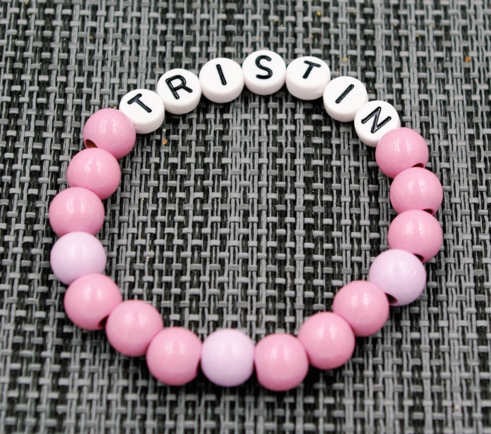 Armband mit Namen - "Tristin"