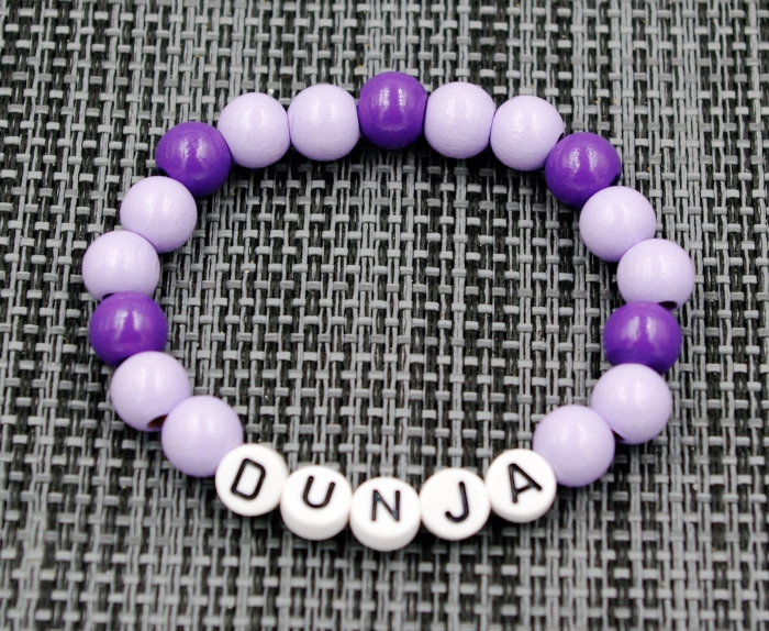 Armband mit Namen - "Dunja"